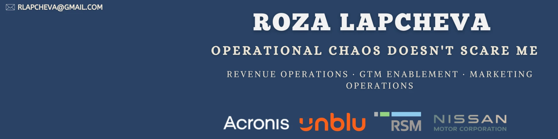 Roza: Name-led banner